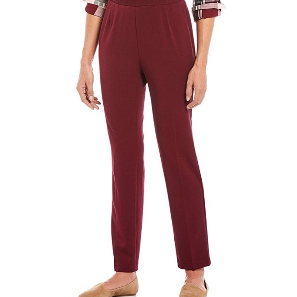 Cotton pants, red. Allison Daley. Size 12.